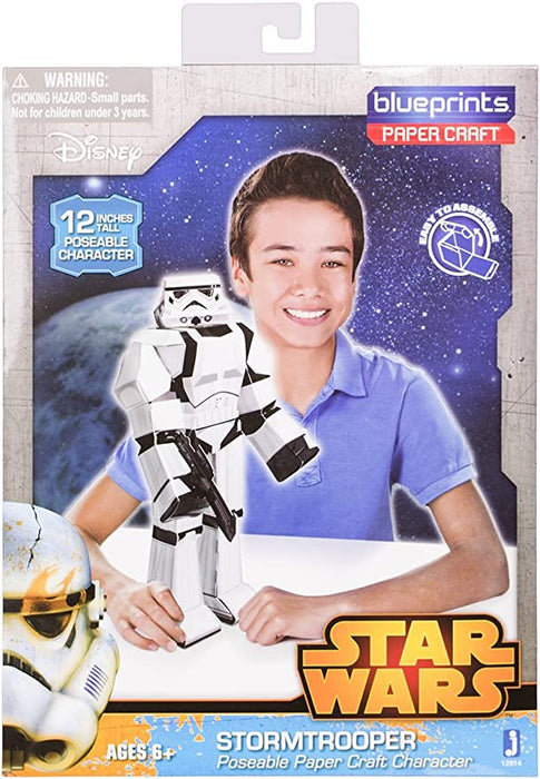 STAR WARS BLUEPRINT PAPER CRAFT 12" FIGURE: STORMTROOPER