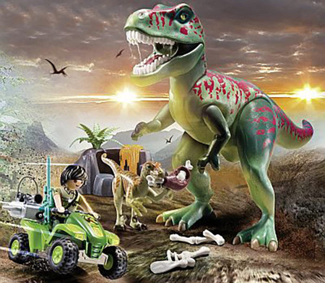 Playmobil 71183 Dinos Explorer Quad with T-Rex