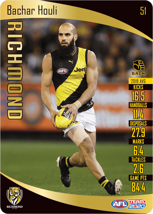 Bachar Houli, Gold, 2020 Teamcoach AFL