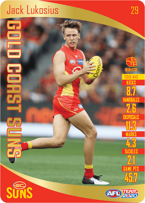 Jack Lukosius, Gold, 2020 Teamcoach AFL