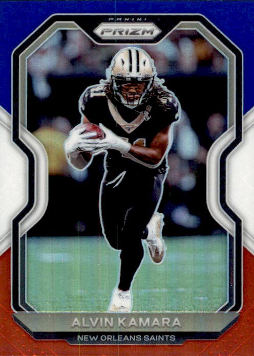 Alvin Kamara, Red White Blue Prizm, 2020 Panini Prizm Football NFL