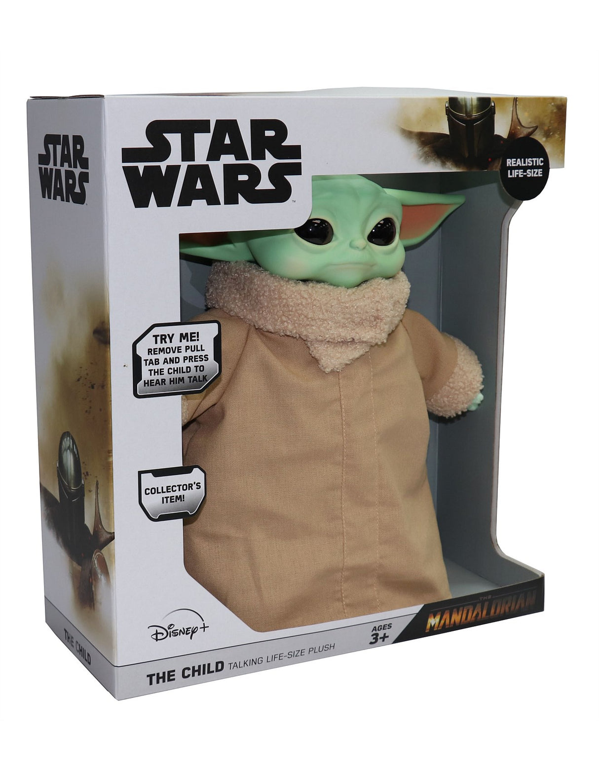 Star Wars The Mandalorian, The Child, Life Size Roto Head Talking Plush