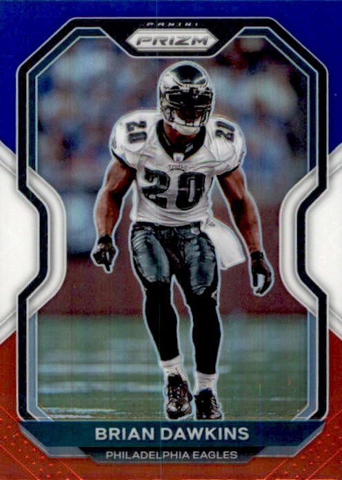 Brain Dawkins, Red White Blue Prizm, 2020 Panini Prizm Football NFL