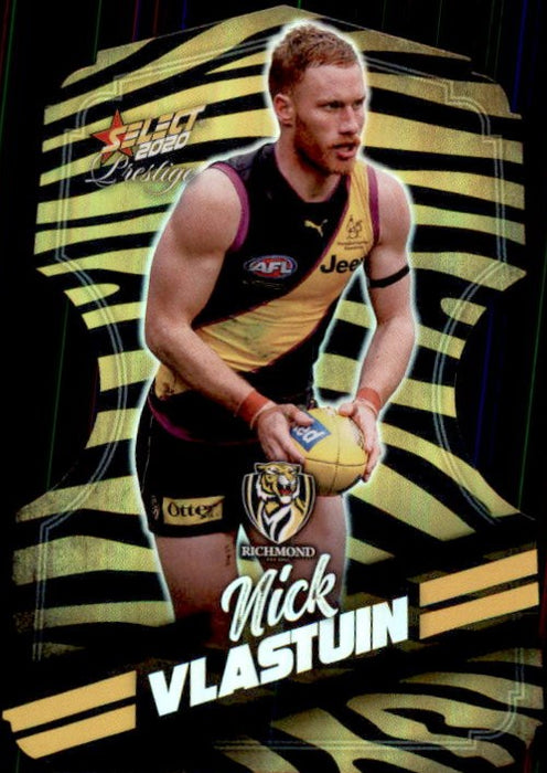 Nick Vlastuin, Zebra Diecut, 2020 Select AFL PRESTIGE Footy Stars