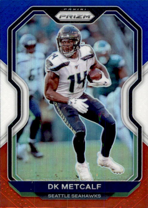 DK Metcalf, Red White Blue Prizm, 2020 Panini Prizm Football NFL