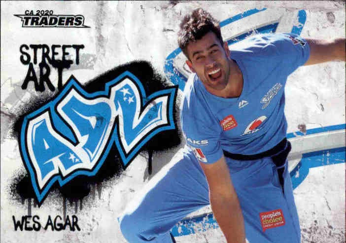 Wes Agar, Street Art, 2020-21 TLA Cricket Australia and BBL