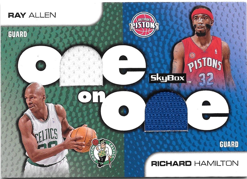 Ray Allen, Richard Hamilton, One on One, 2008-09 Skybox Basketball NBA