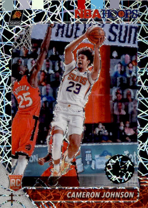 Cameron Johnson, RC, Silver Laser Prizm, 2019-20 Panini Hoops Premium Stock Basketball NBA