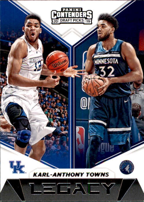 Karl-Anthony Towns, Legacy, 2019-20 Panini Contenders Draft Picks Basketball NBA