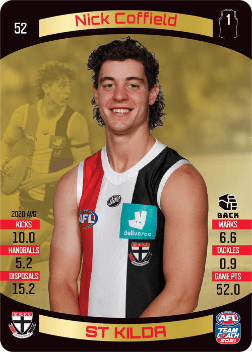 Nick Coffield, Gold, 2021 Teamcoach AFL