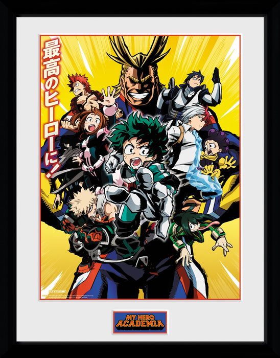 MY HERO ACADEMIA Season 1 Framed Print