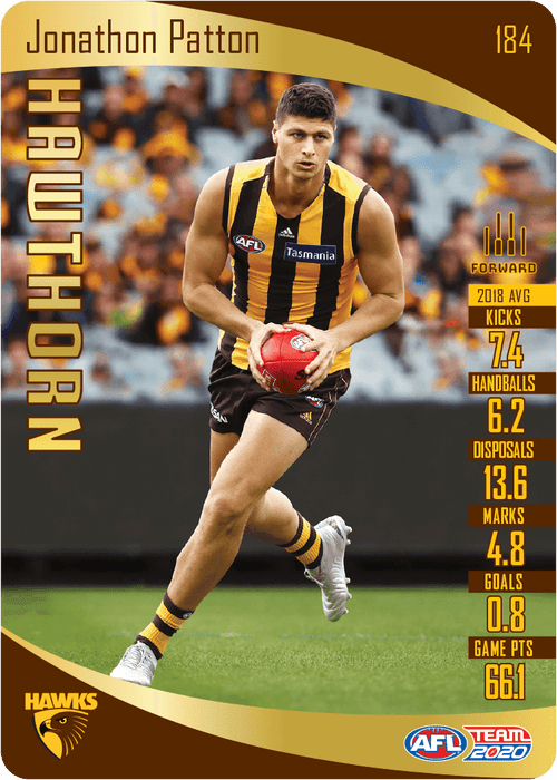 Jonathon Patton, Gold, 2020 Teamcoach AFL