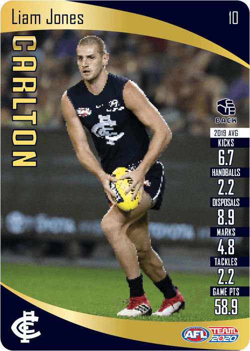 Liam Jones, Gold, 2020 Teamcoach AFL