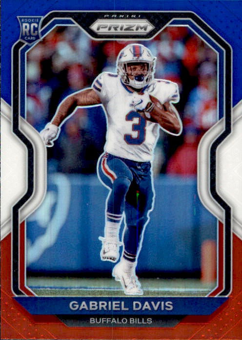 Gabriel Davis, RC, Red White Blue Prizm, 2020 Panini Prizm Football NFL