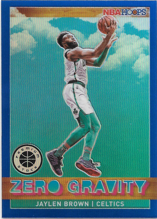 Jaylen Brown, Blue Prizm Zero Gravity, 2019-20 Panini Hoops Premium Stock Basketball NBA