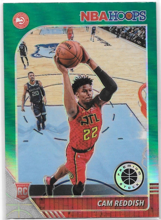 Cam Reddish, RC, Green Prizm, 2019-20 Panini Hoops Premium Stock Basketball NBA