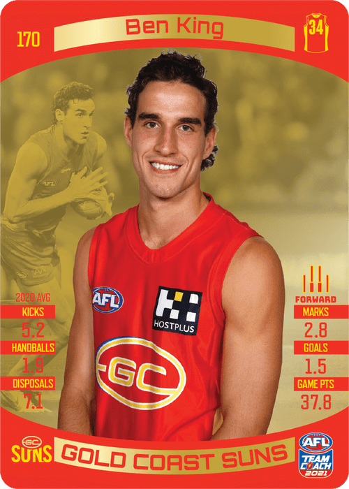 Ben King, Gold, 2021 Teamcoach AFL