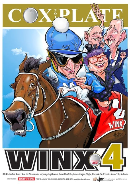 Winx, 4 Cox Plates, Harv Time Poster
