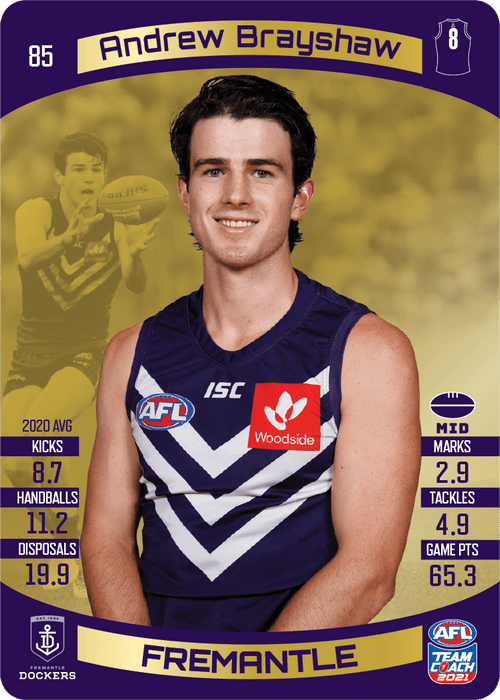 Andrew Brayshaw, Gold, 2021 Teamcoach AFL