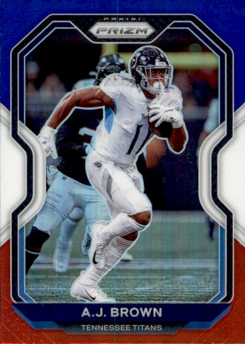 AJ Brown, Red White Blue Prizm, 2020 Panini Prizm Football NFL