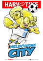 Melbourne City, A-League Mascot Harv Time Poster