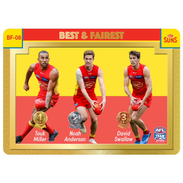 Gold Coast Suns, Gold Best & Fairest, 2023 Teamcoach AFL