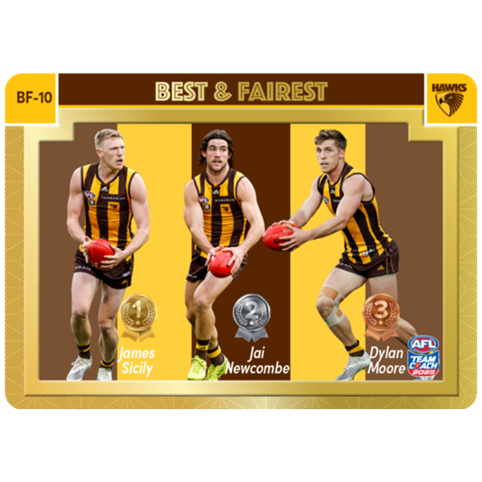 Hawthorn Hawks, Gold Best & Fairest, 2023 Teamcoach AFL