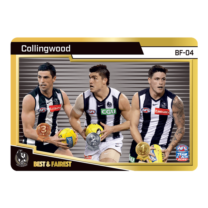 Collingwood Magpies, Gold Best & Fairest, 2022 Teamcoach AFL