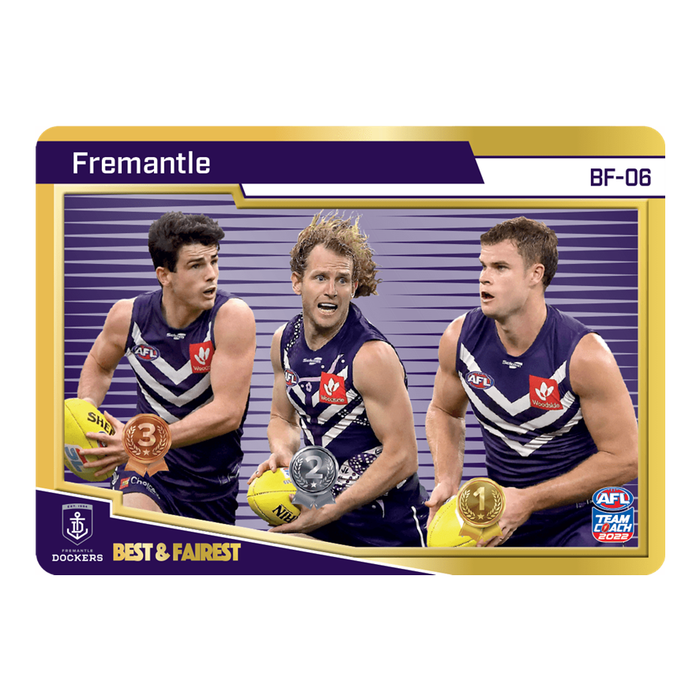 Fremantle Dockers, Gold Best & Fairest, 2022 Teamcoach AFL