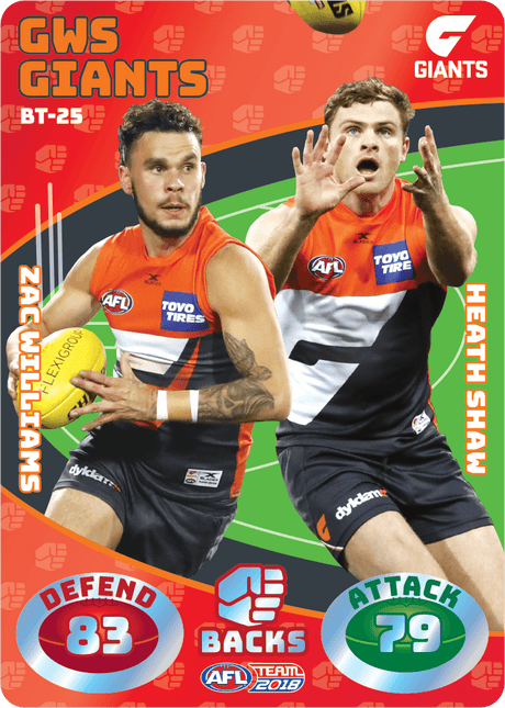 Williams & Shaw, Battle Teams, 2018 Teamcoach AFL