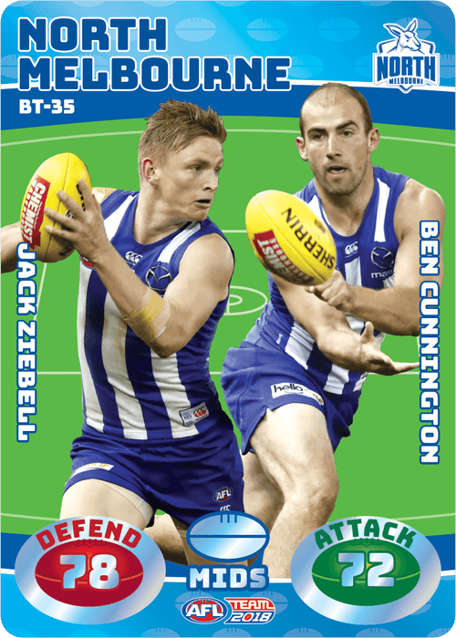 Ziebell & Cunnington, Battle Teams, 2018 Teamcoach AFL