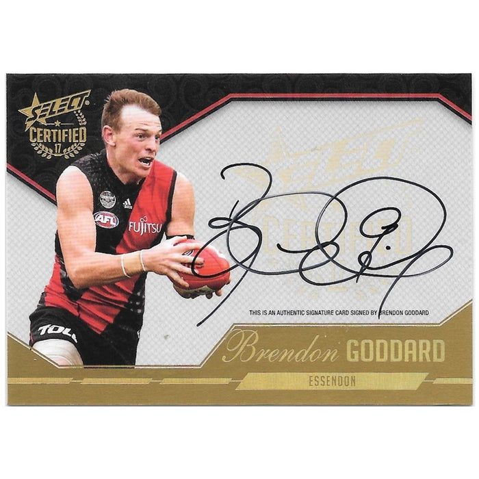 Brendon Goddard, Certified Signature, 2017 Select AFL Certified