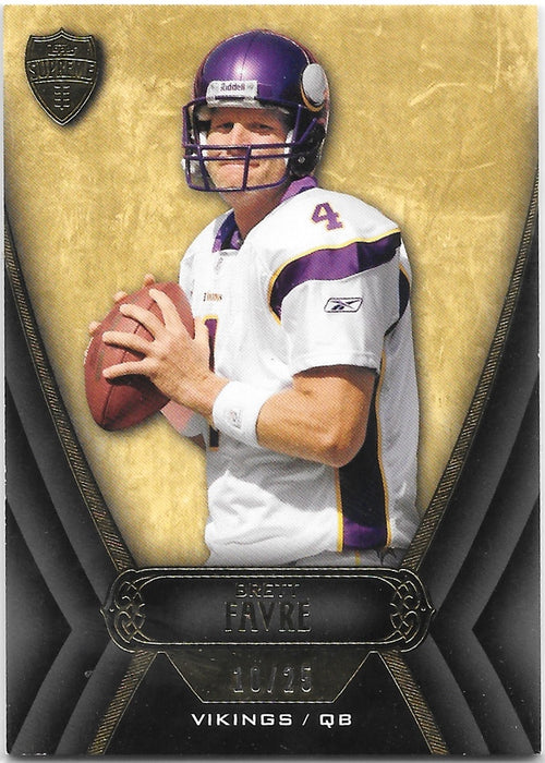 Brett Favre, 10/25, 2010 Topps Supreme Football NFL