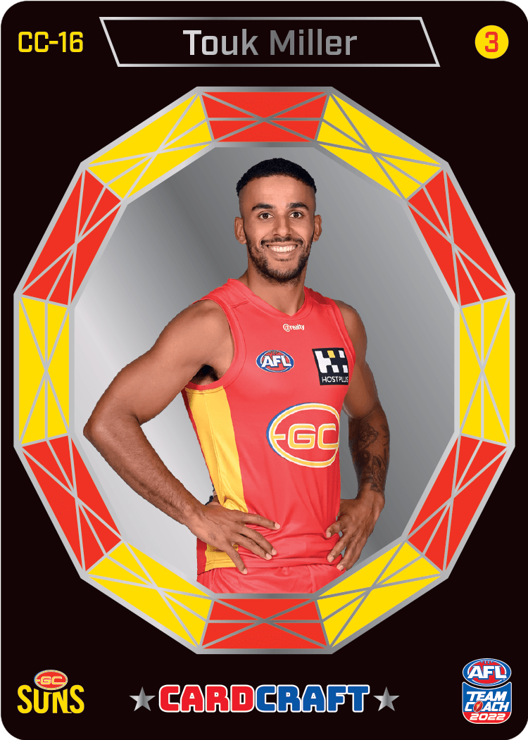 Touk Miller, Card Craft #3, 2022 Teamcoach AFL