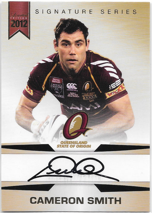 Cameron Smith, Queensland SOO, Signature Series, 2012 ESP Limited NRL