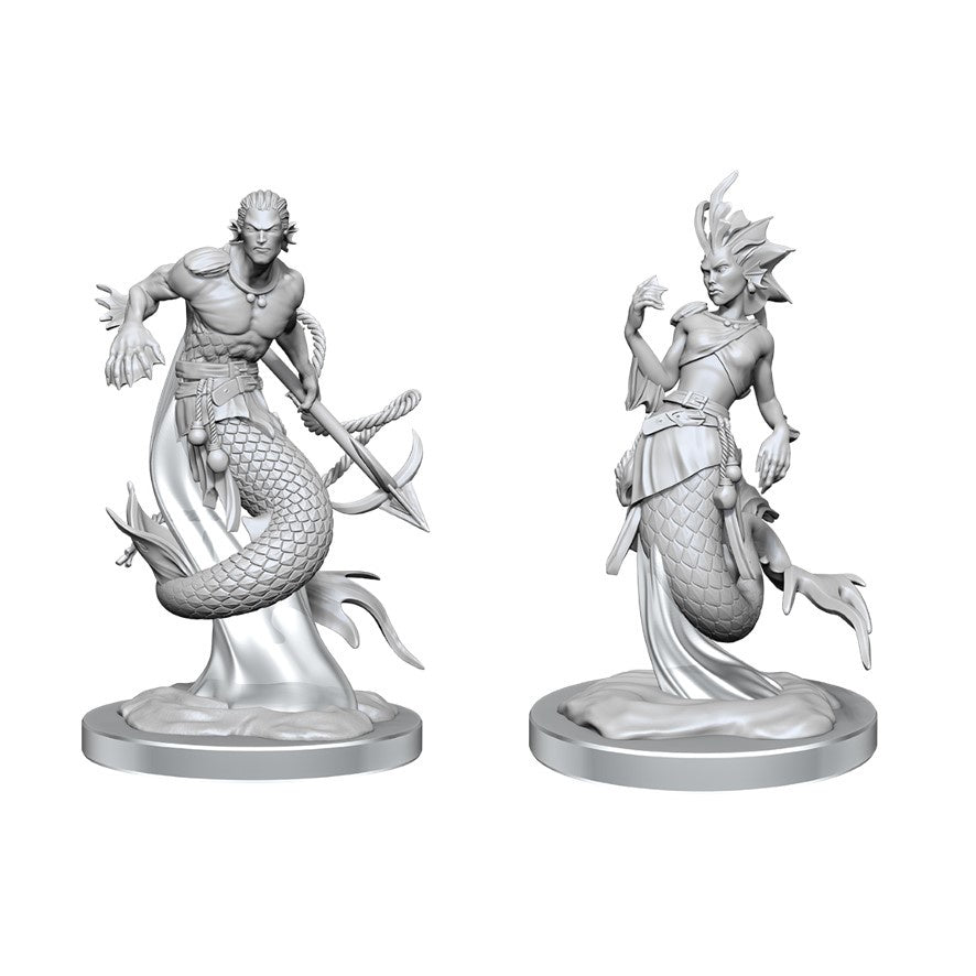 D&D Dungeons & Dragons Nolzurs Marvelous Unpainted Miniatures Merfolk