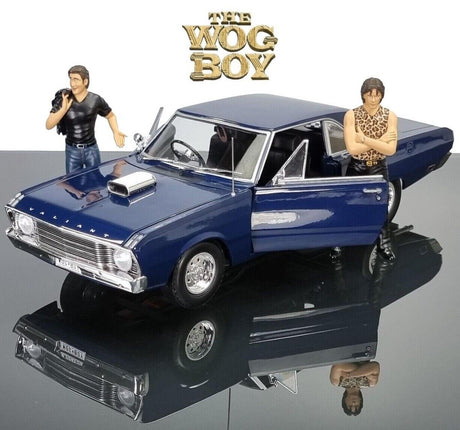 Wog Boy 1969 Chrysler Valiant VF with Figures, 1:18 Scale Diecast Car