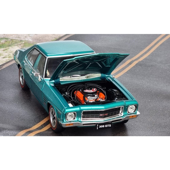 Turquoise Holden HQ GTS 4 Door Monaro, 308 GTS, 1:24 Diecast Car