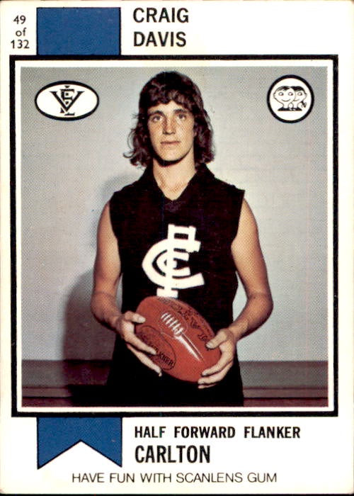 Craig Davis, 1974 Scanlens VFL