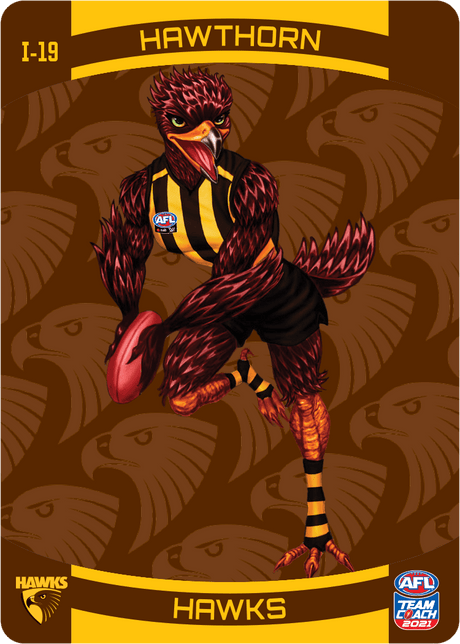Hawthorn Hawks Mascot, 3D Icons, 2021 Teamcoach AFL