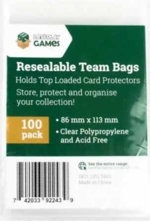 LPG Resealable Team Bags