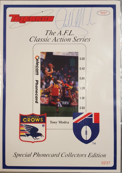 Tony Modra Signature Series Phone card