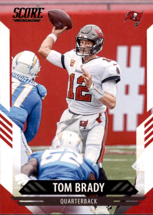 Tom Brady, #12, 2021 Panini Score Football NFL