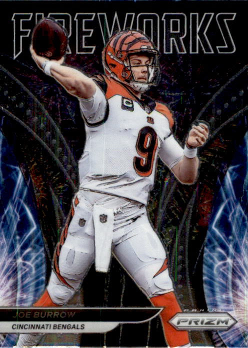 Joe Burrow, Fireworks, 2021 Panini Prizm Football NFL