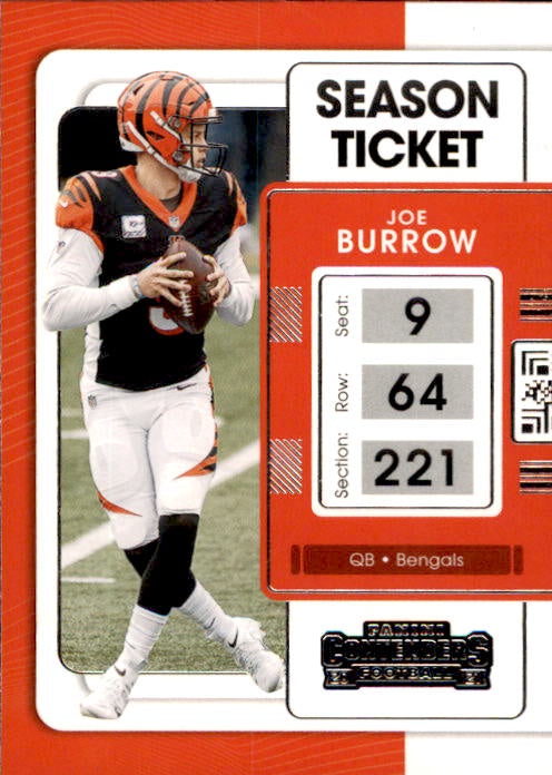 Joe Burrow, 2021 Panini Contenders Football NFL