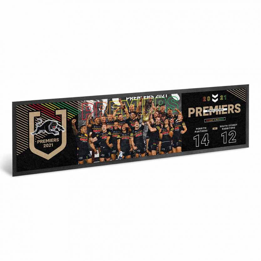 Penrith Panthers 2021 NRL Premiers Team Bar Runner
