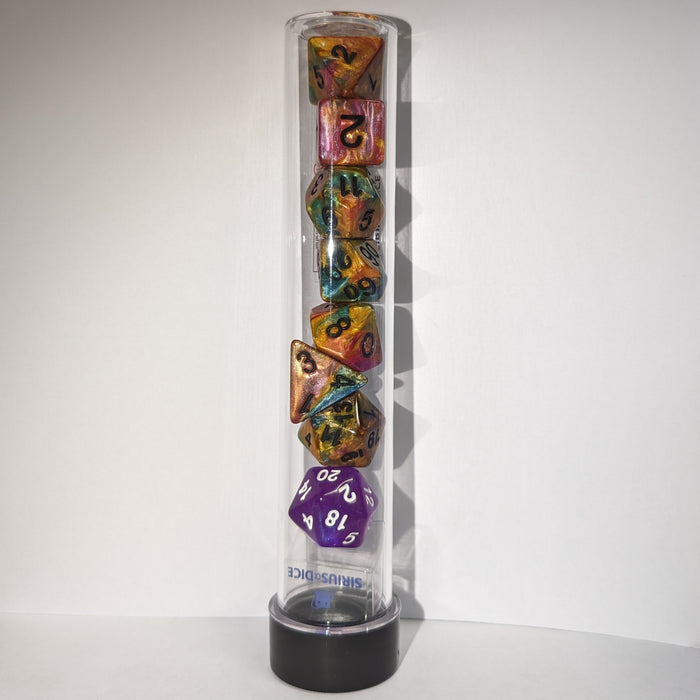 Sirius Dice - Rainbow Gold Dice Set 7