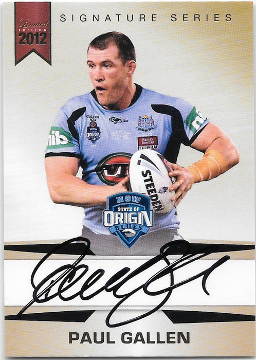 Paul Gallen, Signature Series, 2012 ESP Limited NRL (SKU18156)