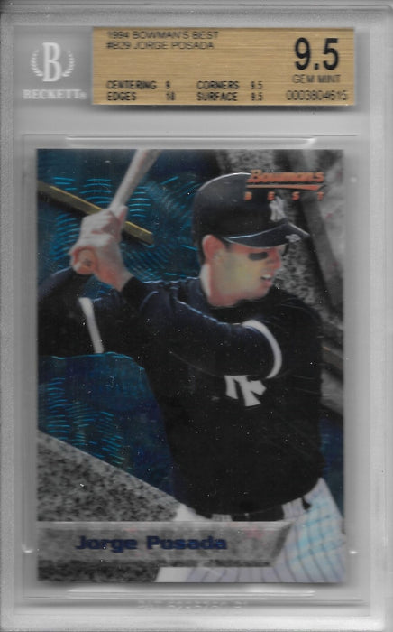 Jorge Posada, 1994 Bowman Best, BGS 9.5