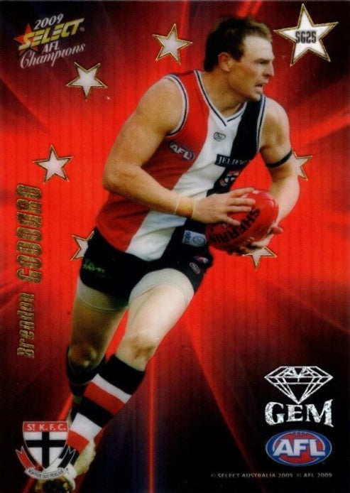 Brendon Goddard, Red Gem, 2009 Select AFL Champions